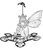 Fairy Snowflake Coloring Page