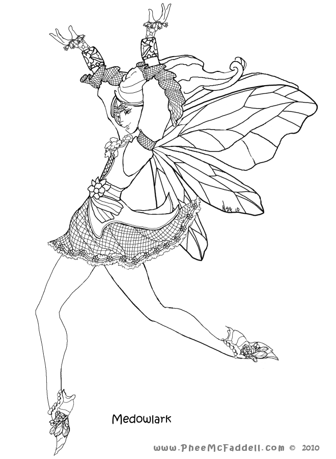 Meadowlark Fairy www.PheeMcFaddell.com